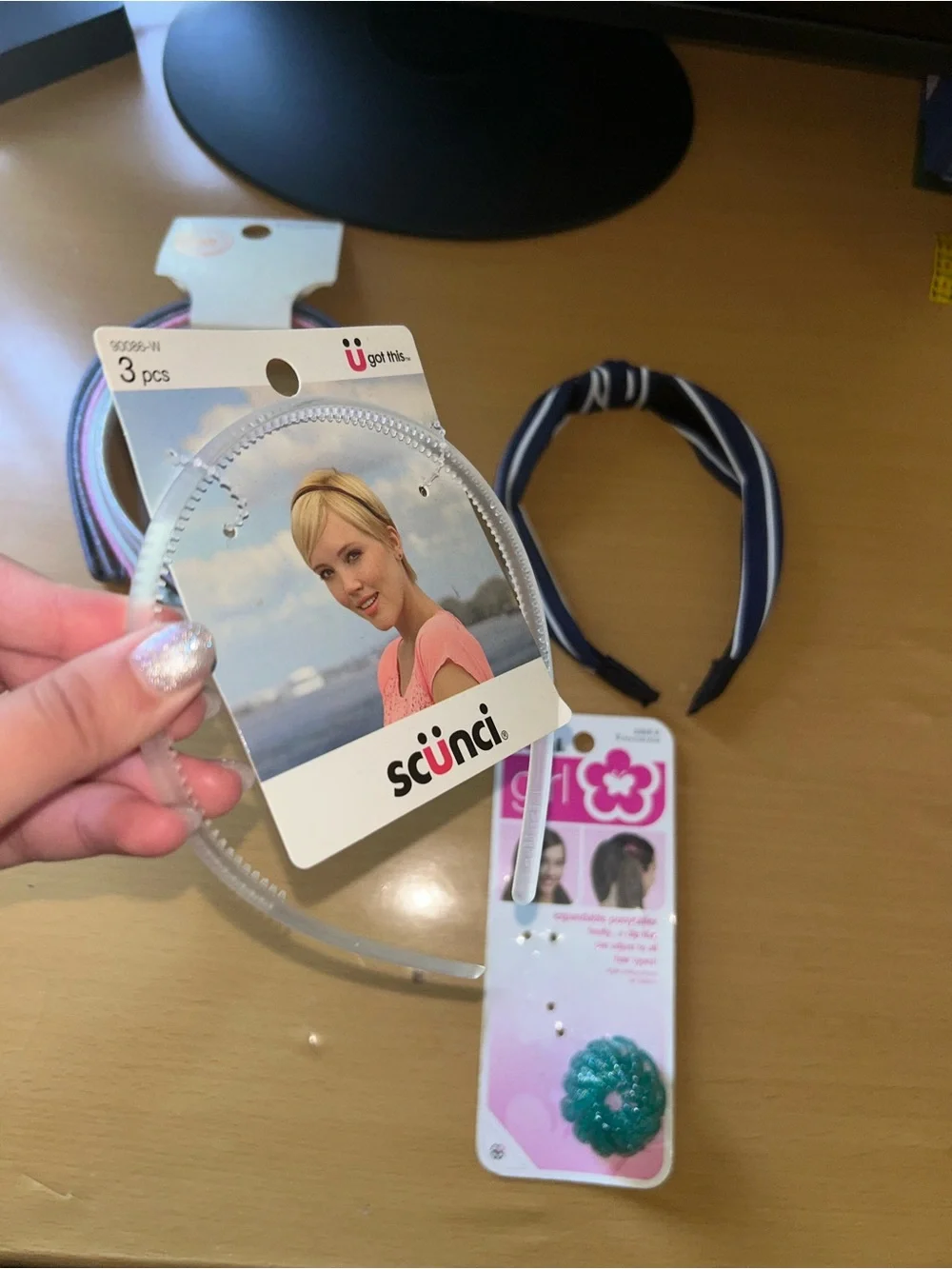 NWT - Scunci Pastel and Navy Headband Bundle